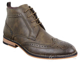 Botas Brogue Masculinas Marrons com Cadarço - Cavani Sava