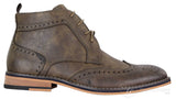 Botas Brogue Masculinas Marrons com Cadarço - Cavani Sava