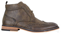Botas Brogue Masculinas Marrons com Cadarço - Cavani Sava