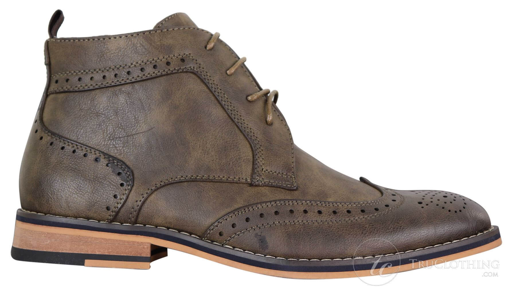 Botas Brogue Masculinas Marrons com Cadarço - Cavani Sava