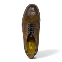 Sapatos Brogue Masculinos em Camurça Marrom