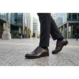 Sapatos Oxford Clássicos Masculinos com Biqueira Reta e Amarração