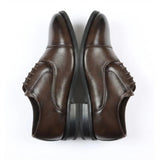 Sapatos Oxford Clássicos Masculinos com Biqueira Reta e Amarração