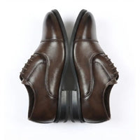 Sapatos Oxford Clássicos Masculinos com Biqueira Reta e Amarração