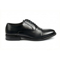 Sapatos Oxford Clássicos Masculinos com Biqueira Reta e Amarração