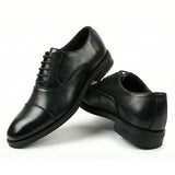 Sapatos Oxford Clássicos Masculinos com Biqueira Reta e Amarração