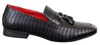 Mocassins masculinos clássicos com borla em couro PU