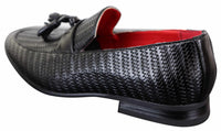 Mocassins masculinos clássicos com borla em couro PU