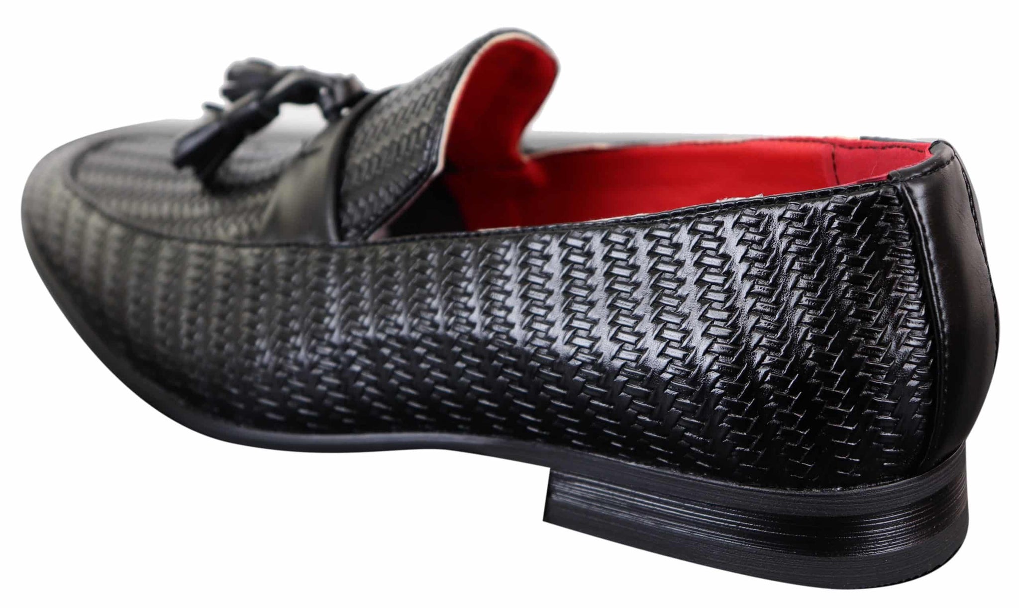 Mocassins masculinos clássicos com borla em couro PU