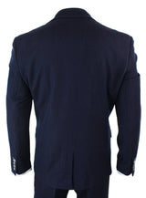 Terno masculino de 3 peças azul jeans