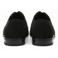 Sapatos Oxford de camurça sintética com cadarço para homem