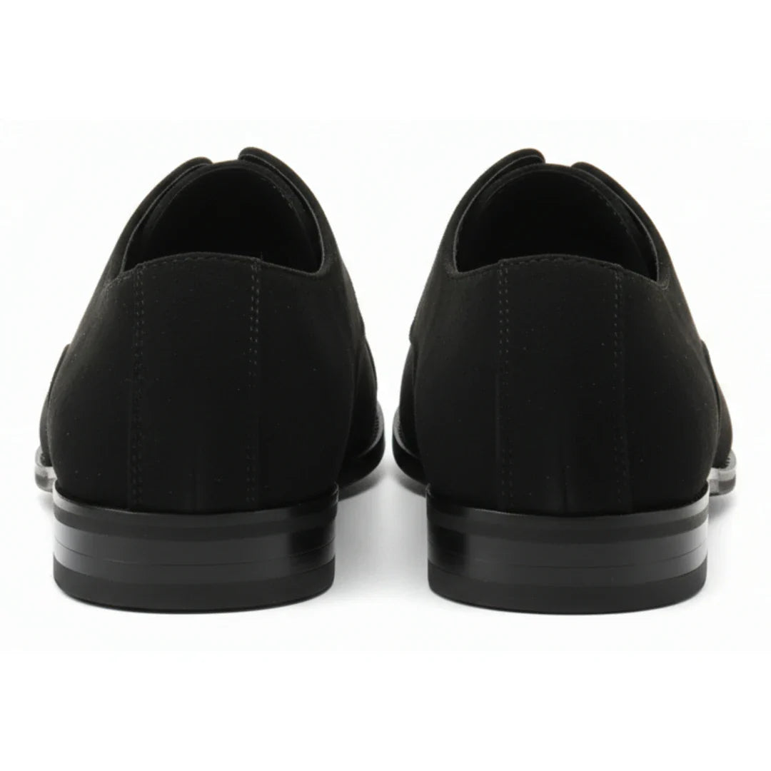 Sapatos Oxford de camurça sintética com cadarço para homem