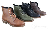 Botas de inverno masculinas com forro de lã