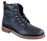Botas de inverno masculinas com forro de lã