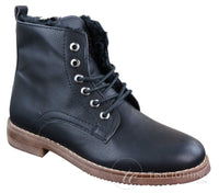 Botas de inverno masculinas com forro de lã