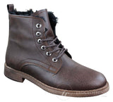 Botas de inverno masculinas com forro de lã