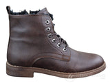 Botas de inverno masculinas com forro de lã
