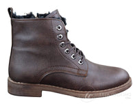 Botas de inverno masculinas com forro de lã