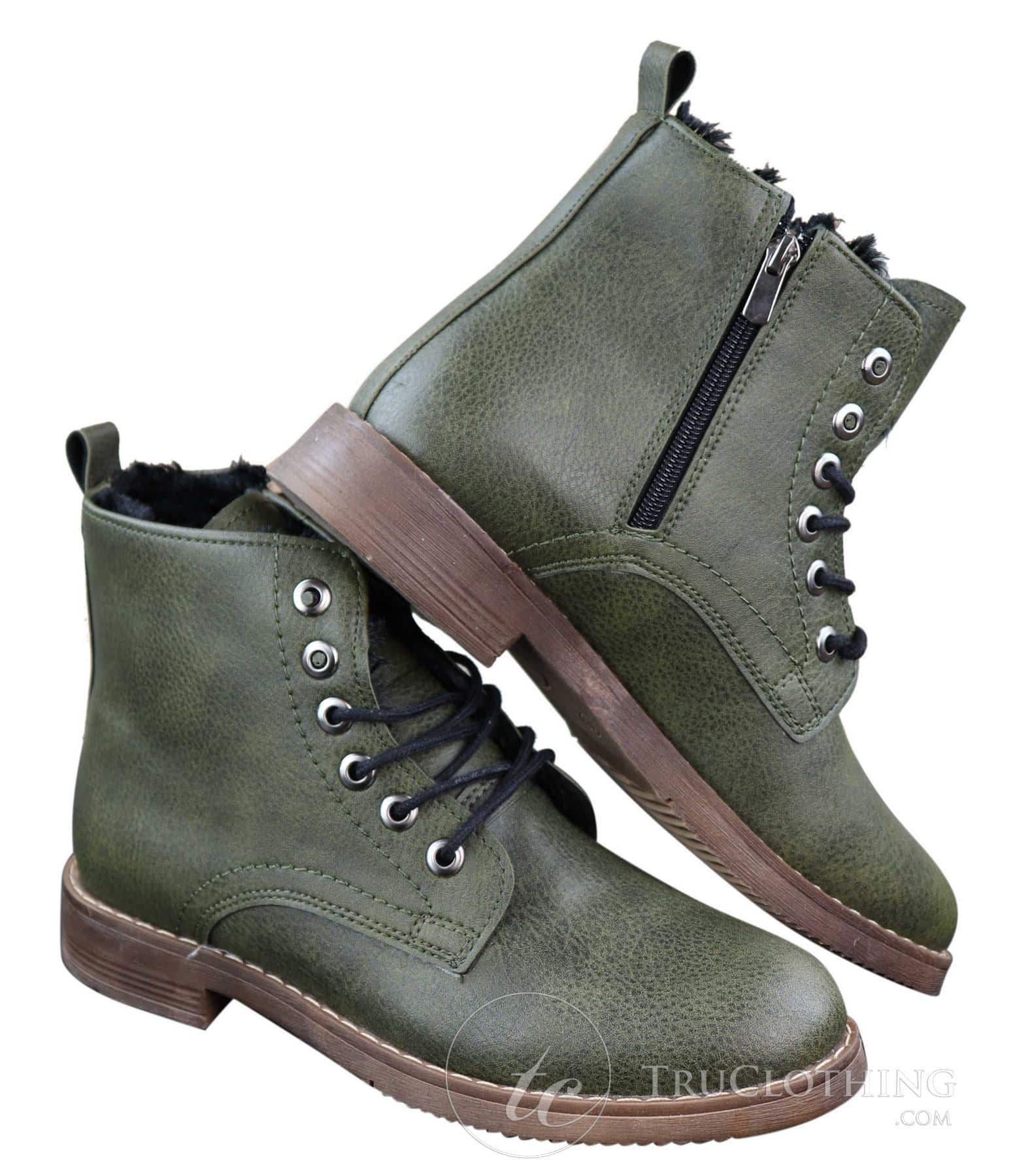 Botas de inverno masculinas com forro de lã