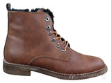 Botas de inverno masculinas com forro de lã
