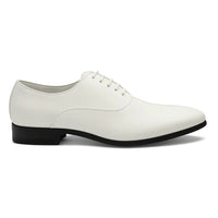 Sapatos Oxford masculinos formais em couro PU envernizado