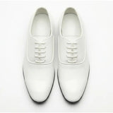 Sapatos Oxford masculinos formais em couro PU envernizado
