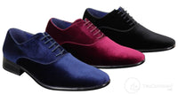 Sapatos sociais masculinos de veludo
