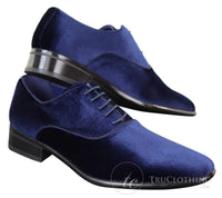 Sapatos sociais masculinos de veludo