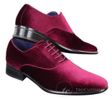 Sapatos sociais masculinos de veludo