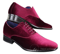 Sapatos sociais masculinos de veludo