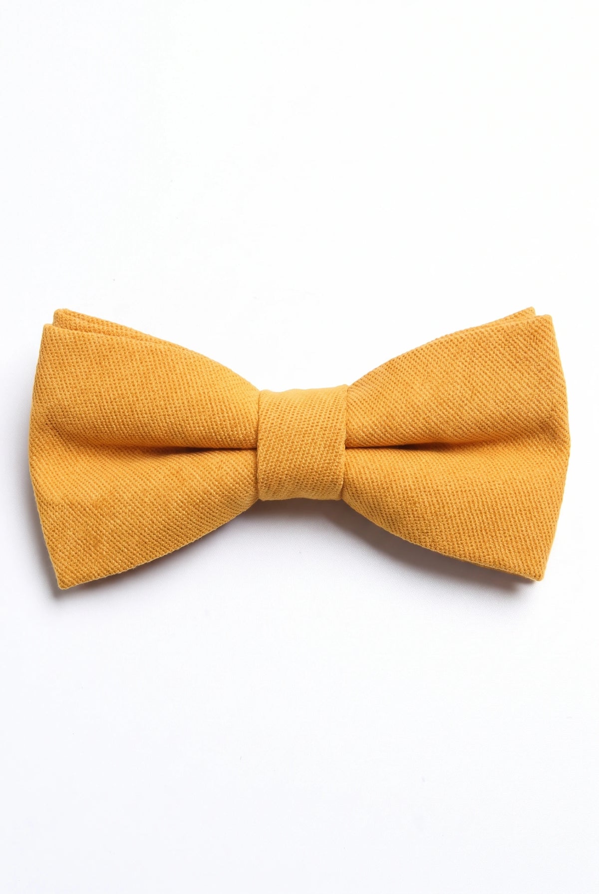 Gravata borboleta dupla dourada masculina