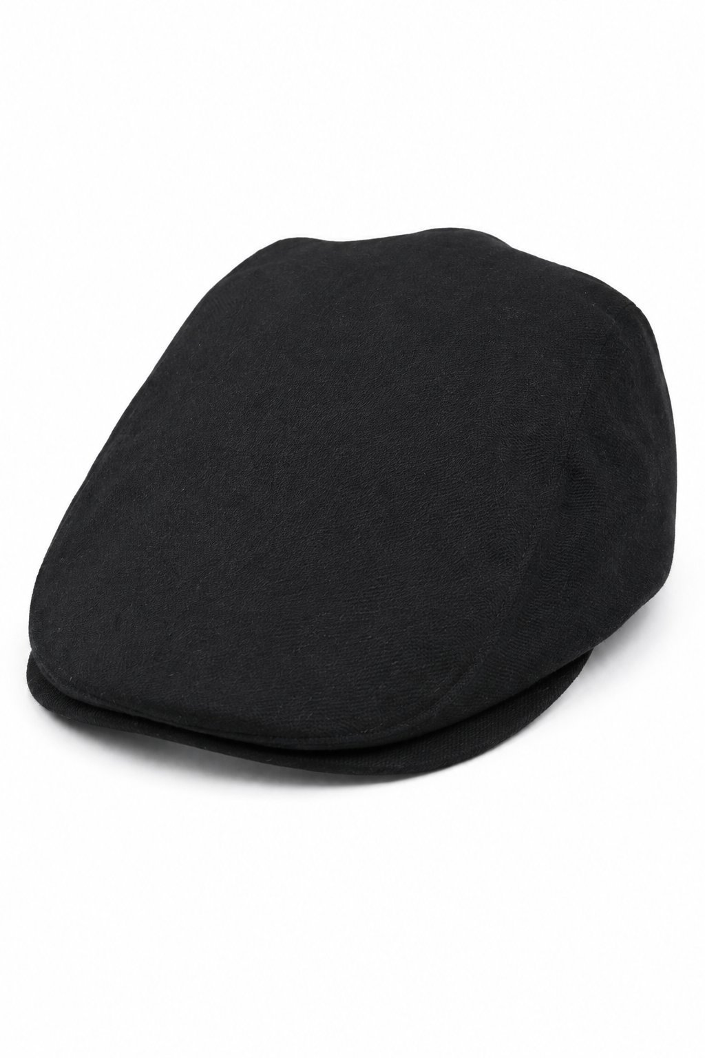 Boné masculino estilo avô, preto, 8 painéis, tweed, vintage, clássico, casual elegante, anos 1920.