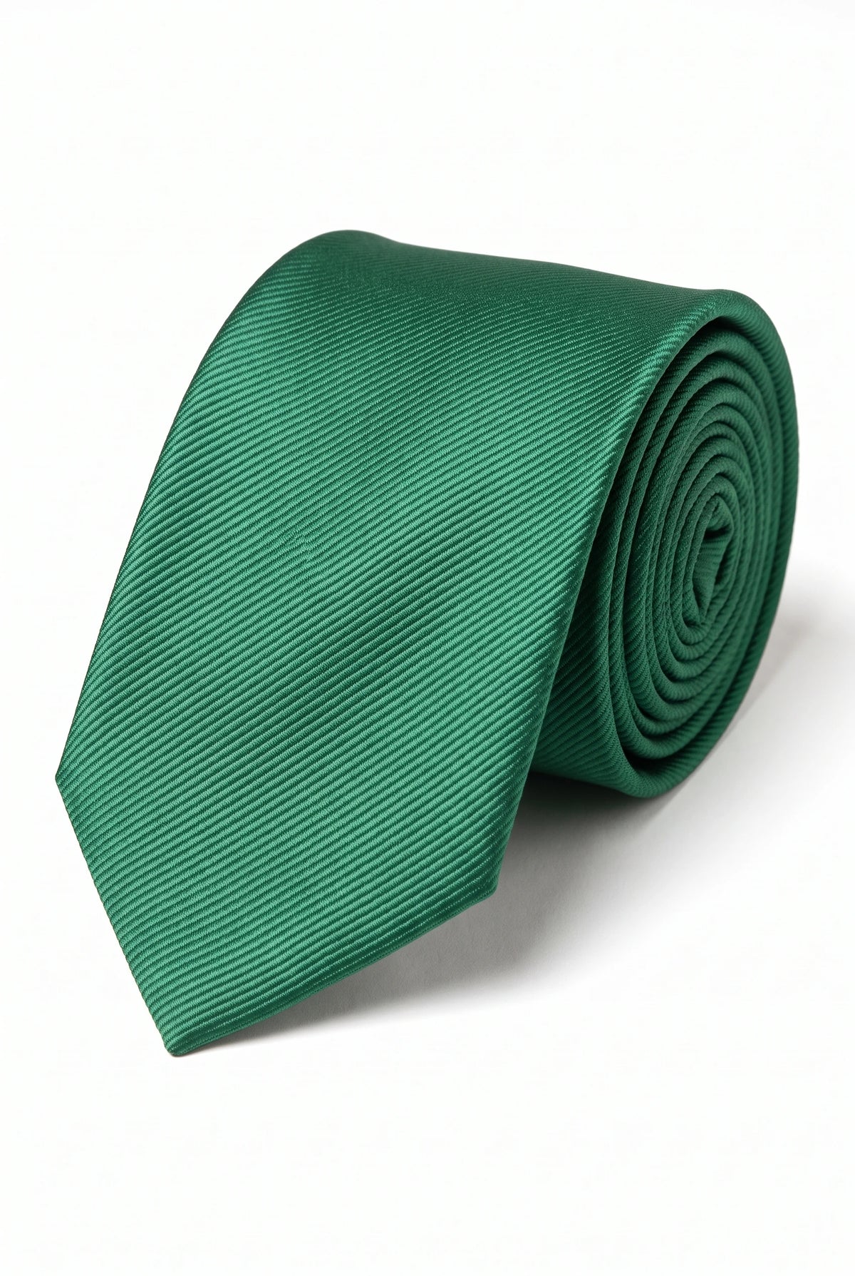 Gravata masculina verde slim de 6 cm