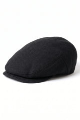 Boné plano clássico preto masculino