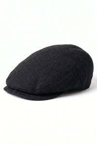 Boné plano clássico preto masculino
