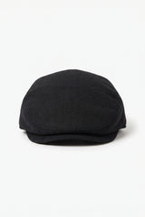 Boné plano clássico preto masculino