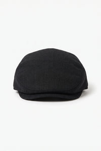 Boné plano clássico preto masculino