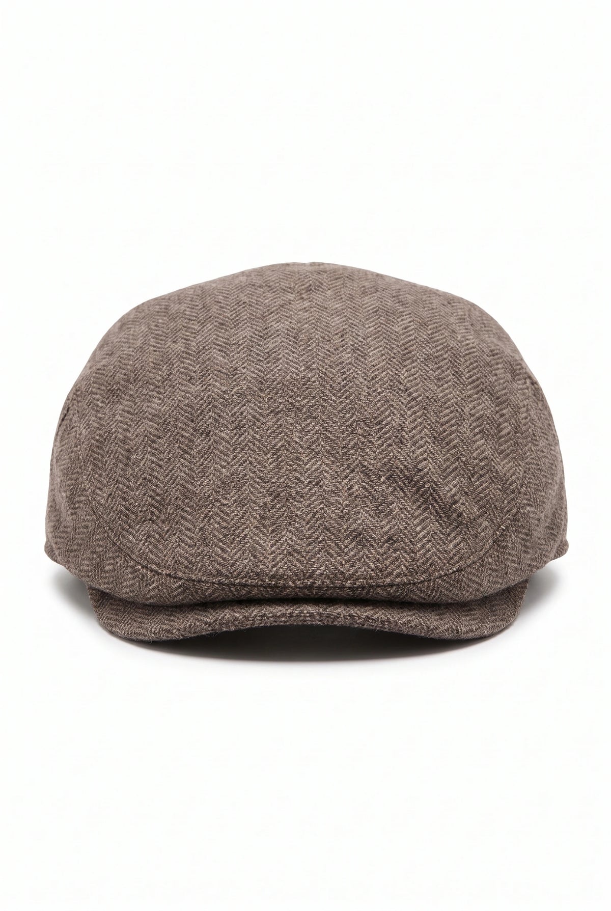 Boina masculina marrom em mistura de lã