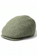Boné masculino verde de lã mista