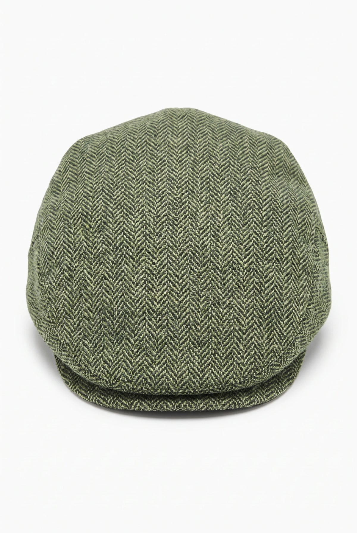 Boné masculino verde de lã mista