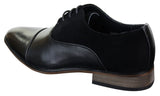Sapatos masculinos de couro italiano e camurça com cadarço, estilo casual elegante, nas cores marrom, azul marinho e preto.