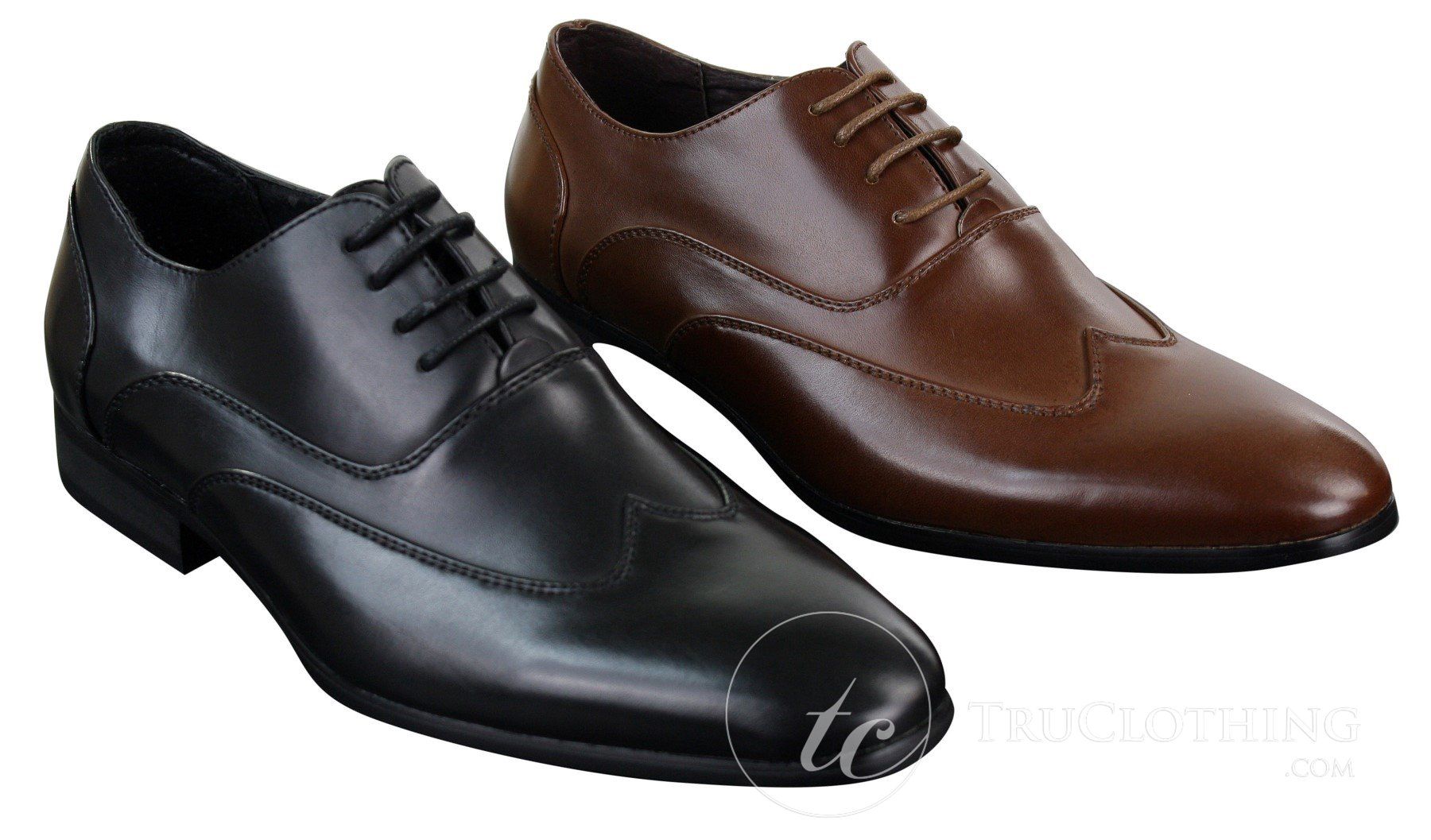 Sapatos Brogue Masculinos de Couro com Cadarço, Designer Italiano, Elegantes, Formais, Clássicos e Retrô