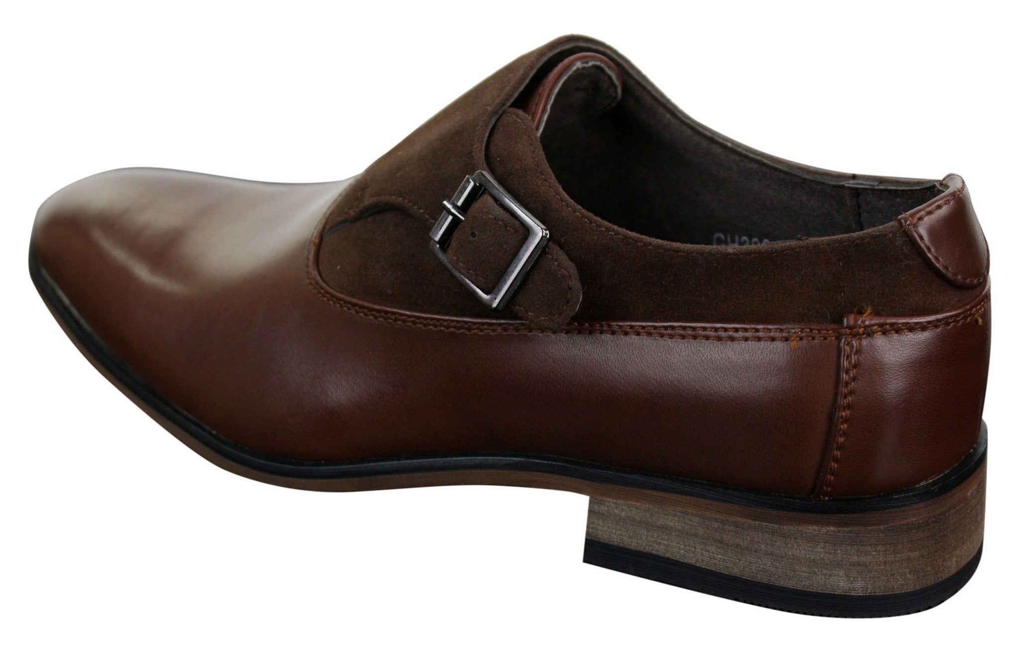 Sapatos masculinos de couro e camurça, modelo slip-on com fivela, de designer italiano, elegantes, casuais e formais.