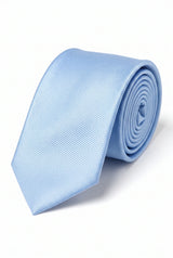 Gravata Slim Azul Clara Masculina