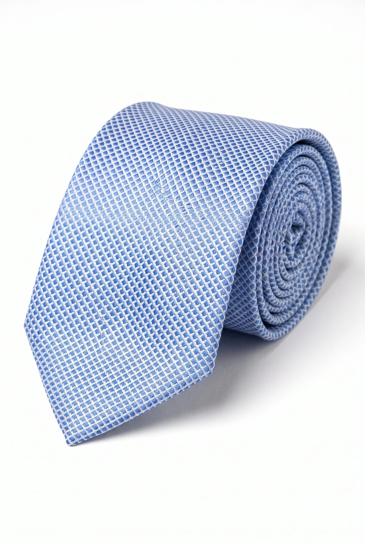 Gravata masculina azul-clara texturizada