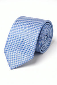 Gravata masculina azul-clara texturizada