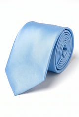 Conjunto de gravata azul claro masculina