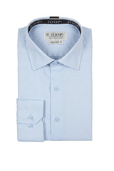 Camisa social masculina de manga comprida com botões - Azul