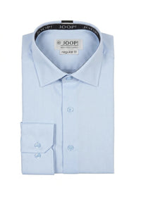 Camisa social masculina de manga comprida com botões - Azul