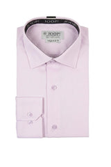 Camisa social masculina de manga comprida com botões - Rosa